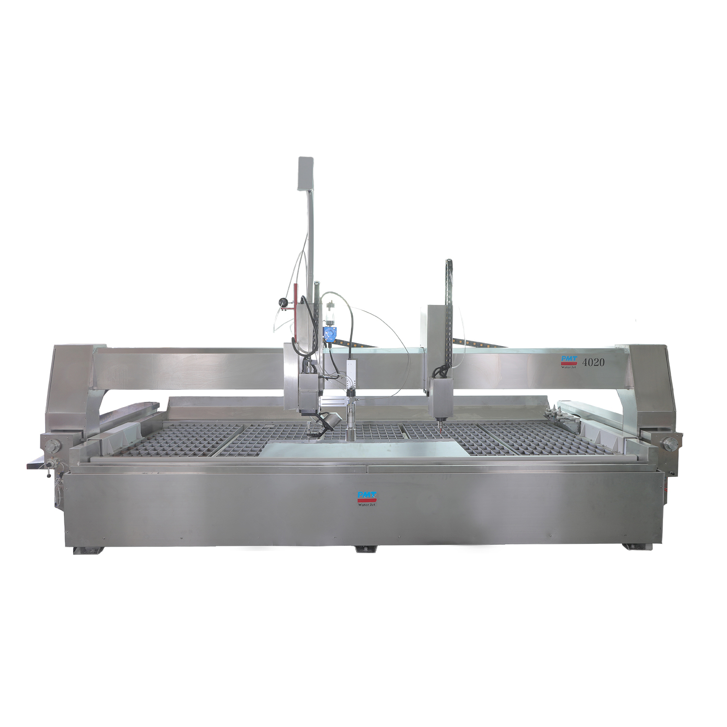 آلة القطع بالماء النفاث ذات الجودة العالية من نوع جسر الرافعة لقطع الرخام الزجاجي العقلي